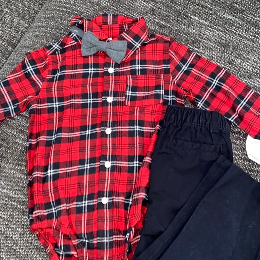 Carters Baby Boy Plaid Set
